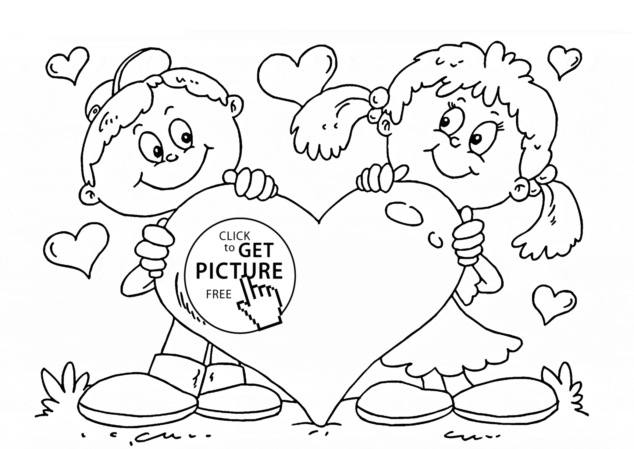 Coloring Pages Boy And Girl Coloring Home