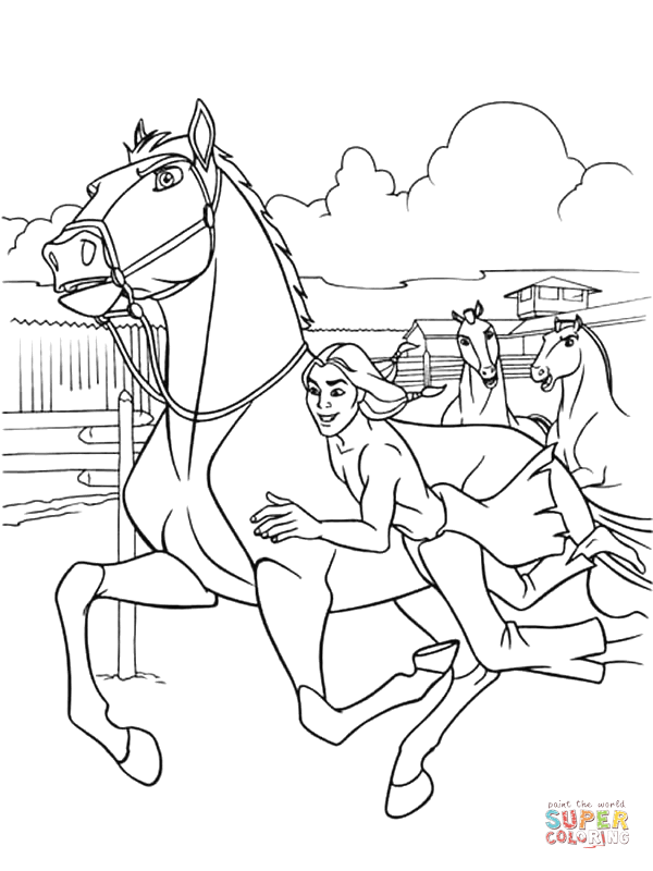 Spirit: Stallion of the Cimarron coloring page