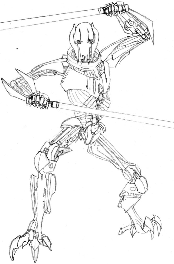 General Grievous Coloring Page - Coloring Home