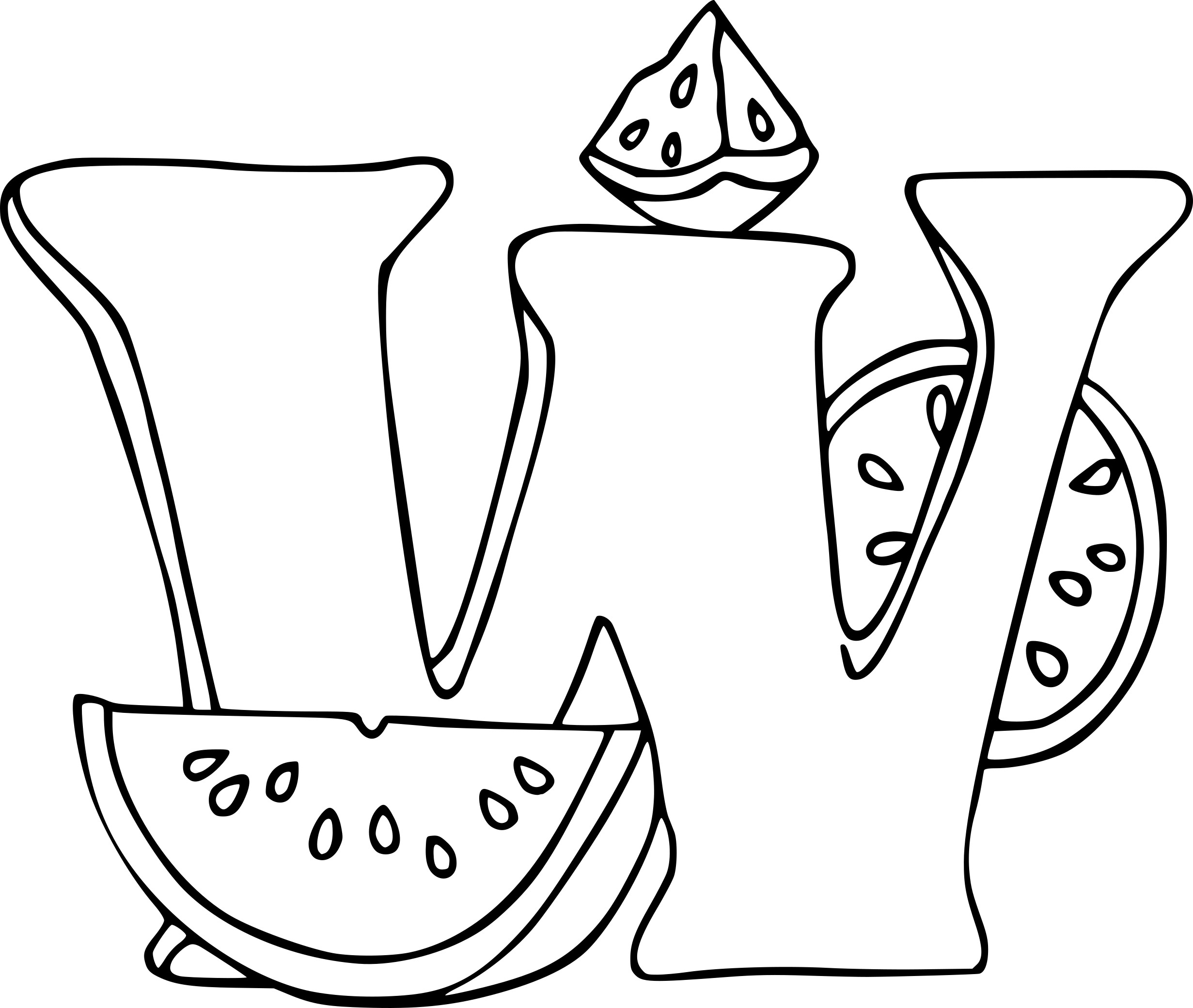 Letter W coloring page - free printable coloring pages on coloori.com