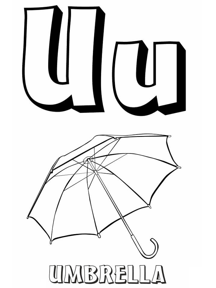 Letter U Coloring Pages - Free Printable Coloring Pages for Kids