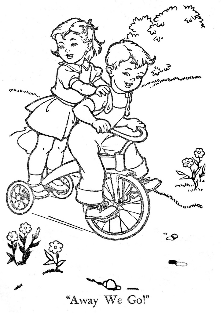 Vintage Coloring Book Pages - Coloring Home