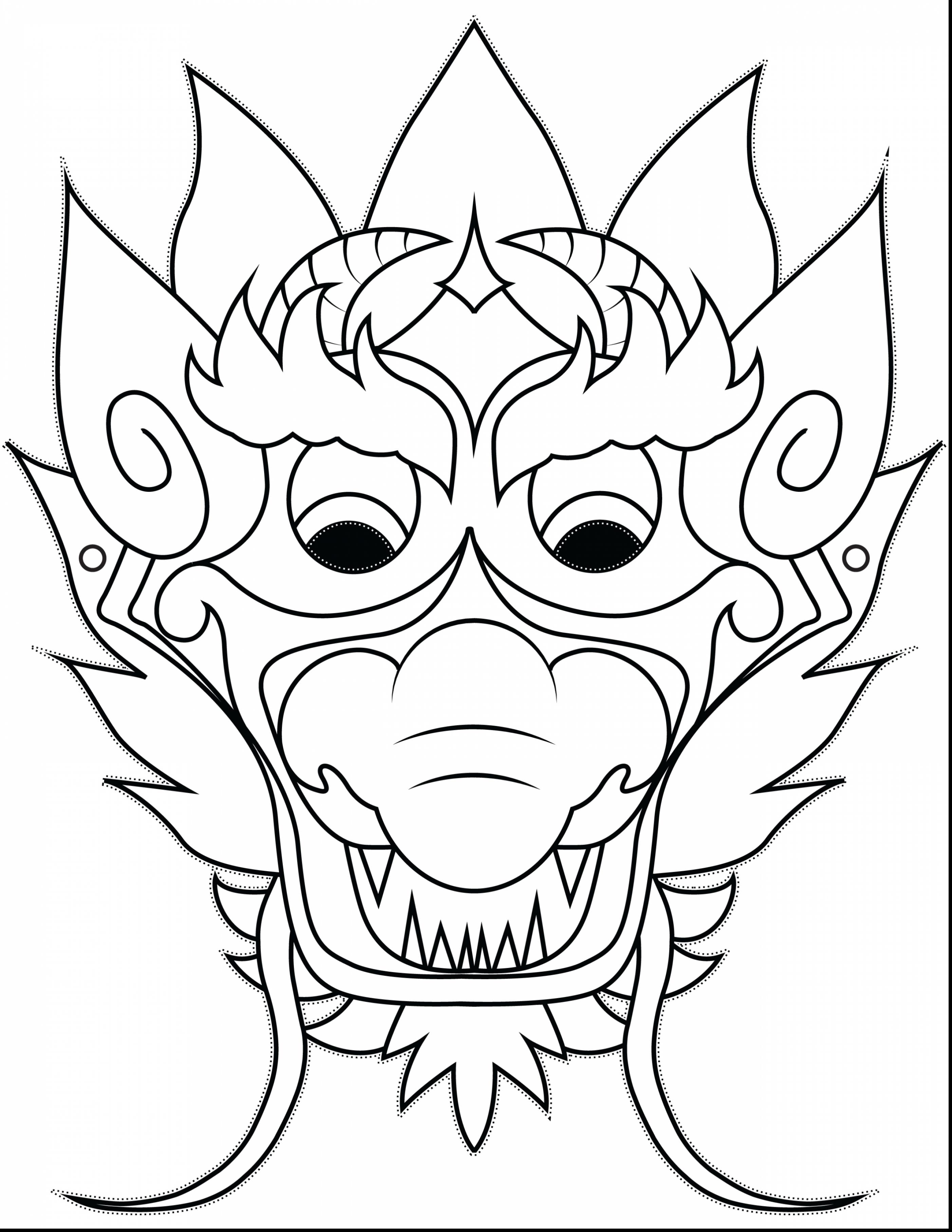 293 Cute Mask Coloring Pages for Kids