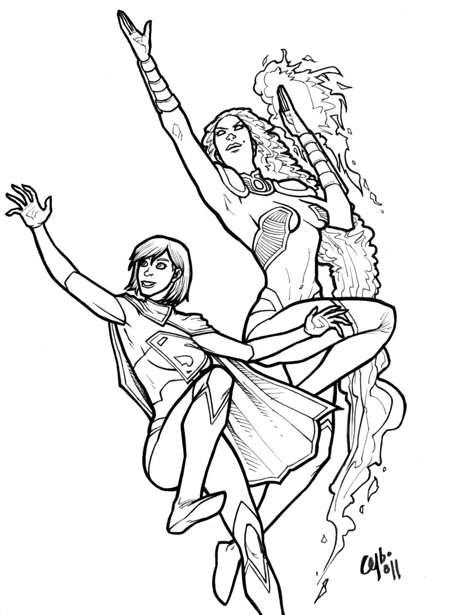 Supergirl Coloring Pages For Adults Coloring Pages