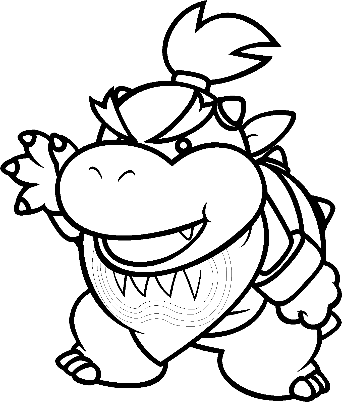 Bowser Printable Coloring Pages Coloring Home