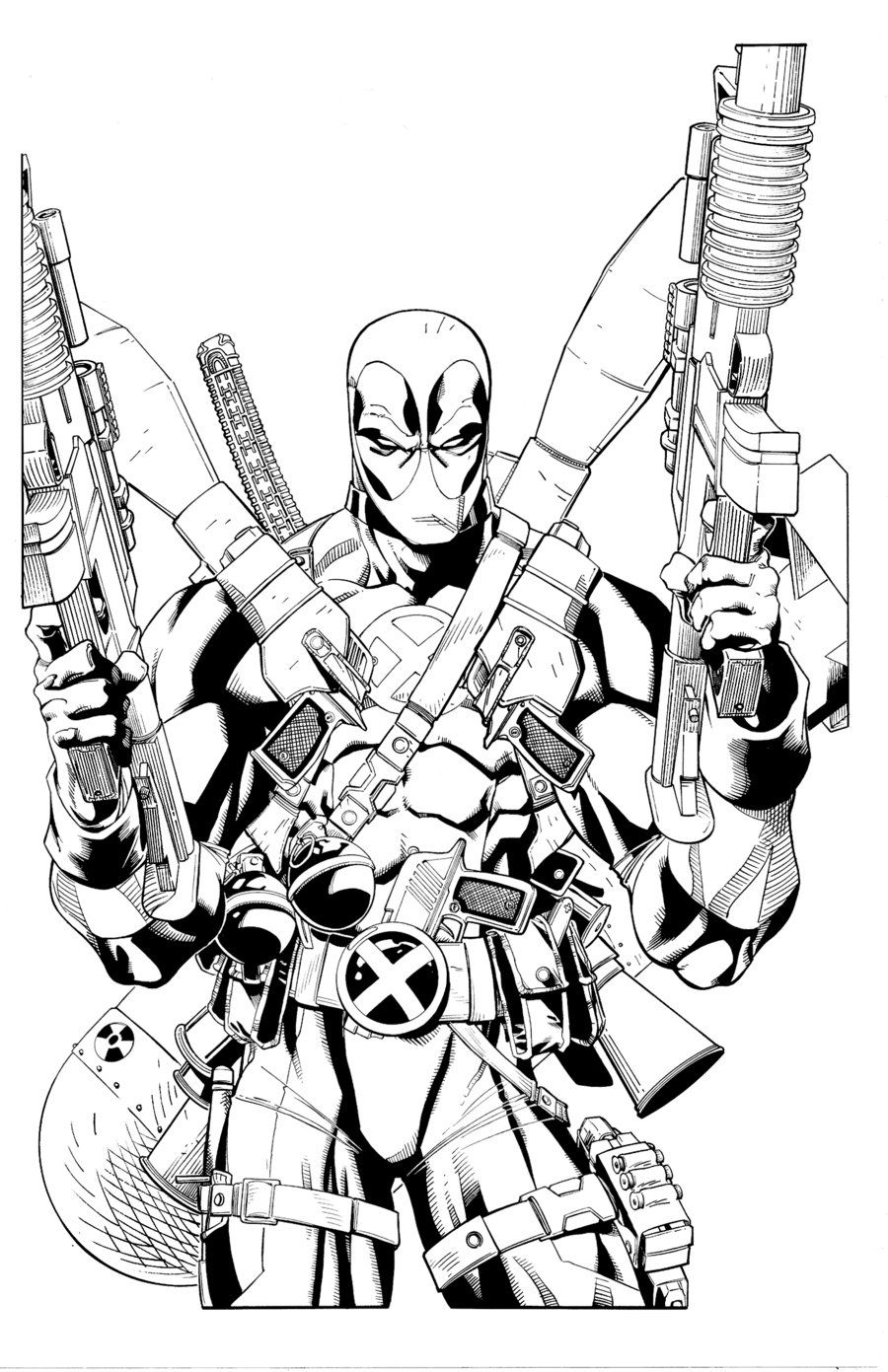 Deadpool Coloring Pages Printable Coloring Home