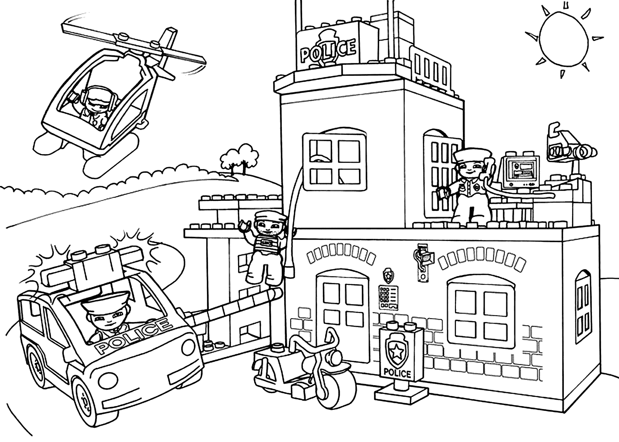 Coloring Page Lego City Coloring Home