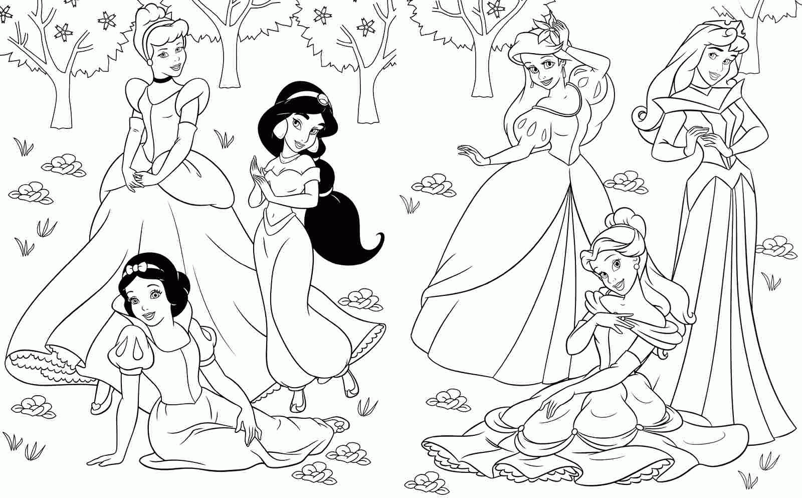 All Disney Princess Coloring Pages Games - Coloring Pages For All Ages