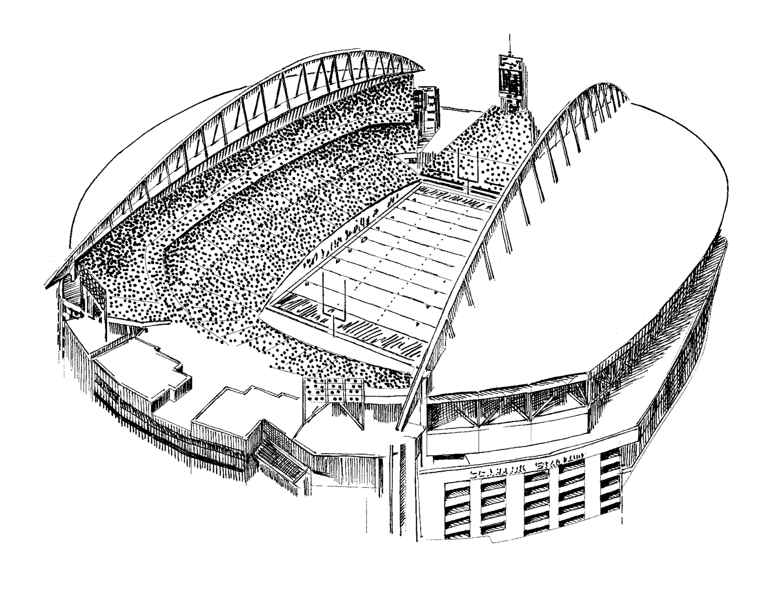Football Field Coloring Sheets - High Quality Coloring Pages