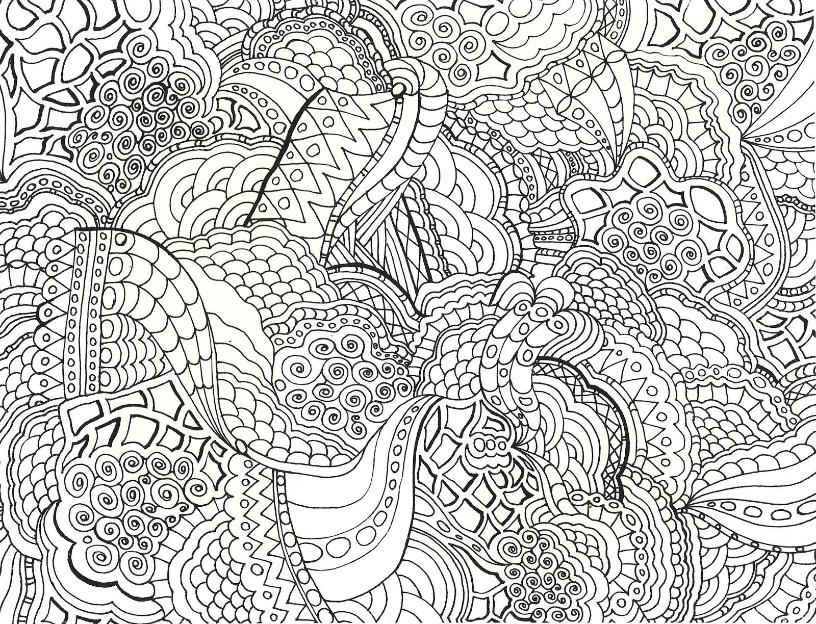 Cool Designs To Color In - Hard Abstract Coloring Pages For Adults ...