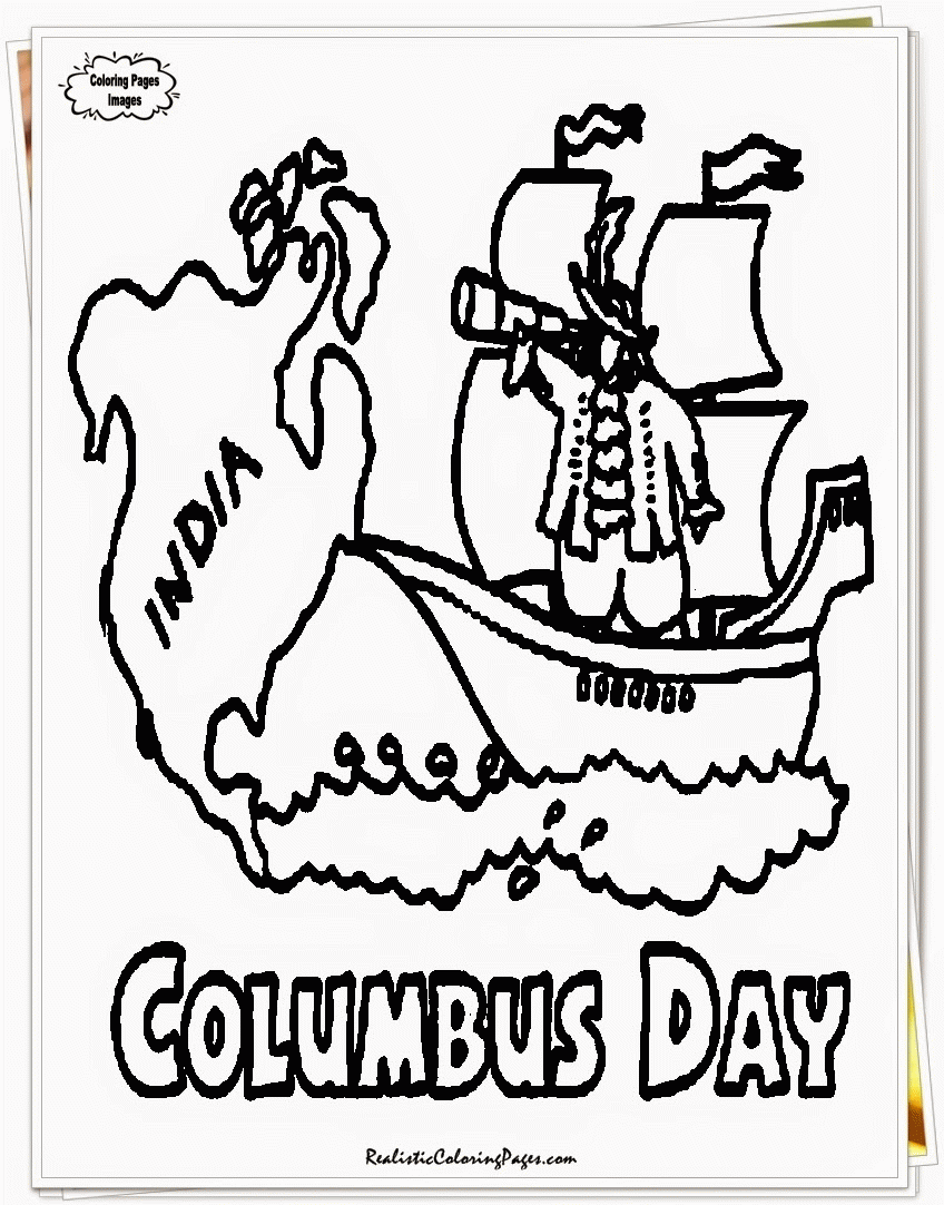 Christopher Columbus And Family Coloring Page Coloring Home