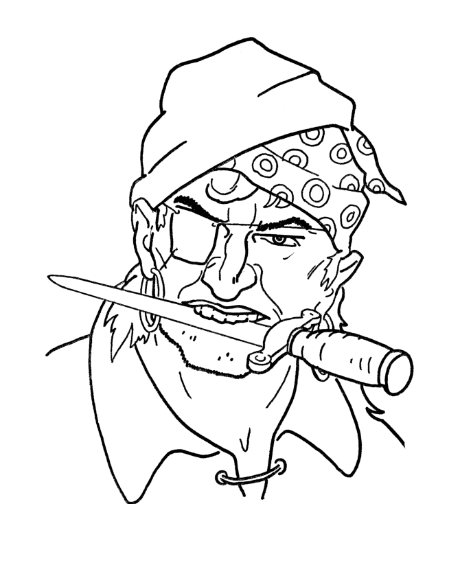 Bluebonkers: Caribbean Pirates of the Sea coloring pages - Pirate ...