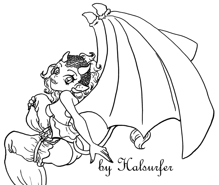 Demon Coloring Page | Printable coloring pages