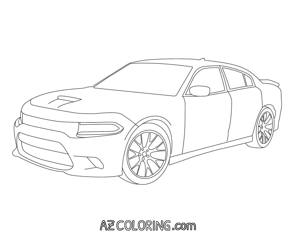 Dodge Charger Coloring Pages - Coloring Home