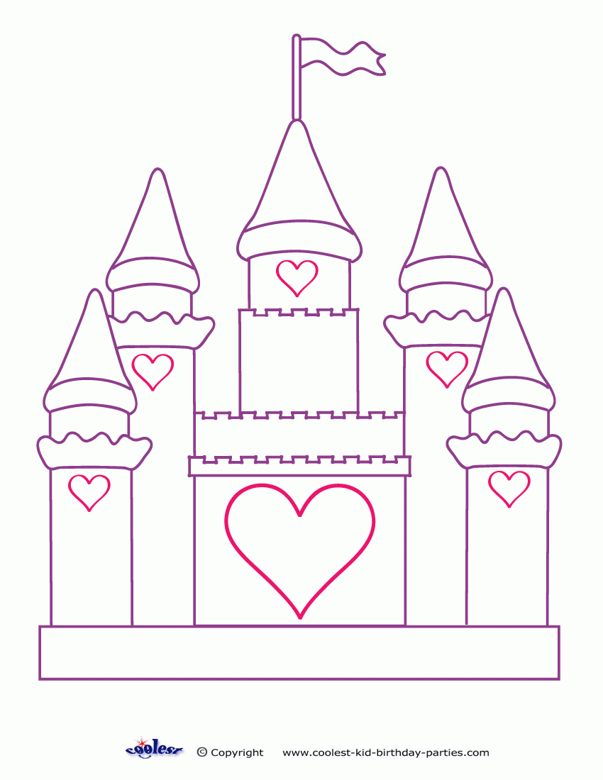 Castle Printable Coloring Pages - Coloring Pages For All Ages