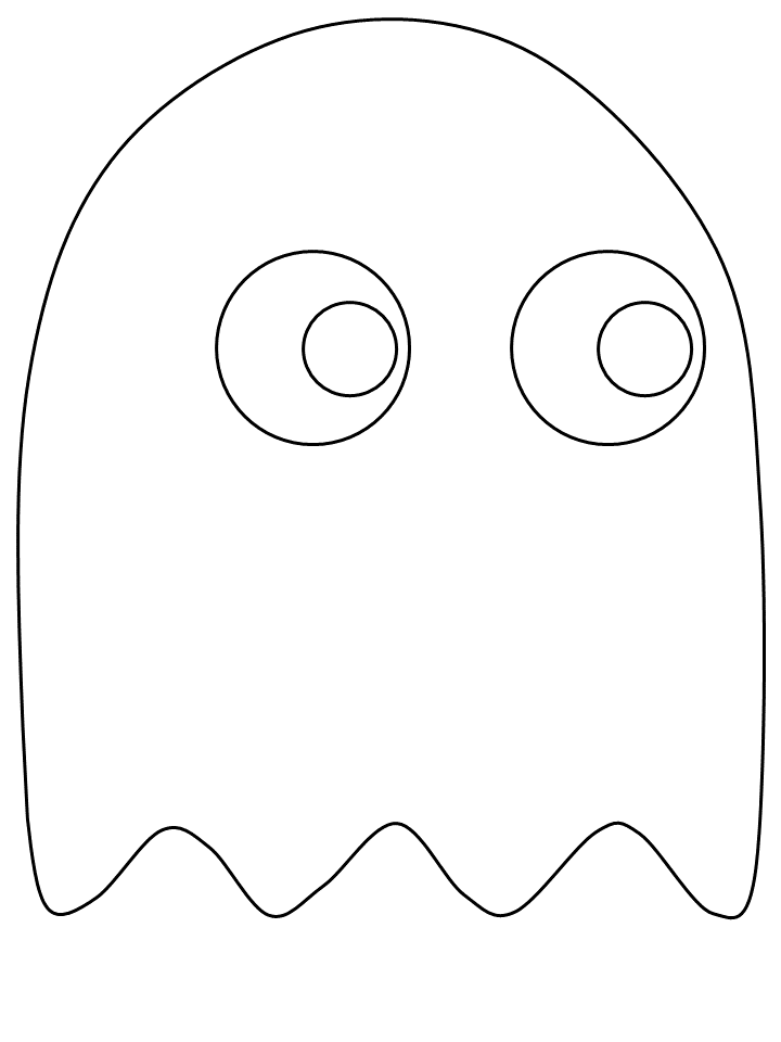 Pac Man Ghost Template