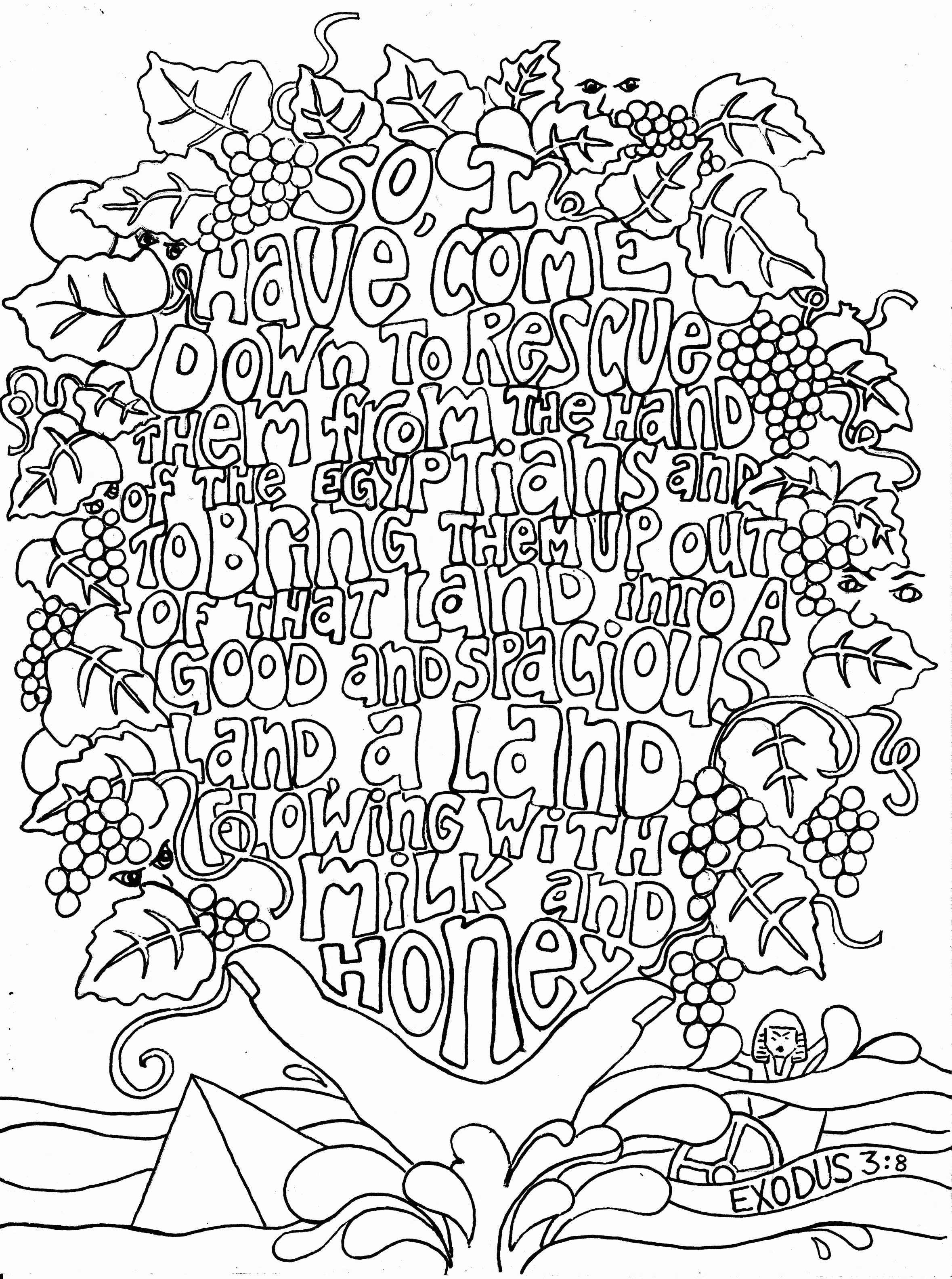 Bible Quote Coloring Pages - Coloring Home