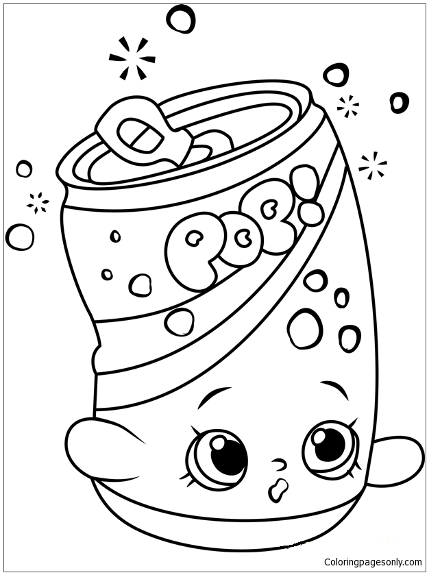 Shopkins Soda Pop Coloring Page - Free Coloring Pages Online