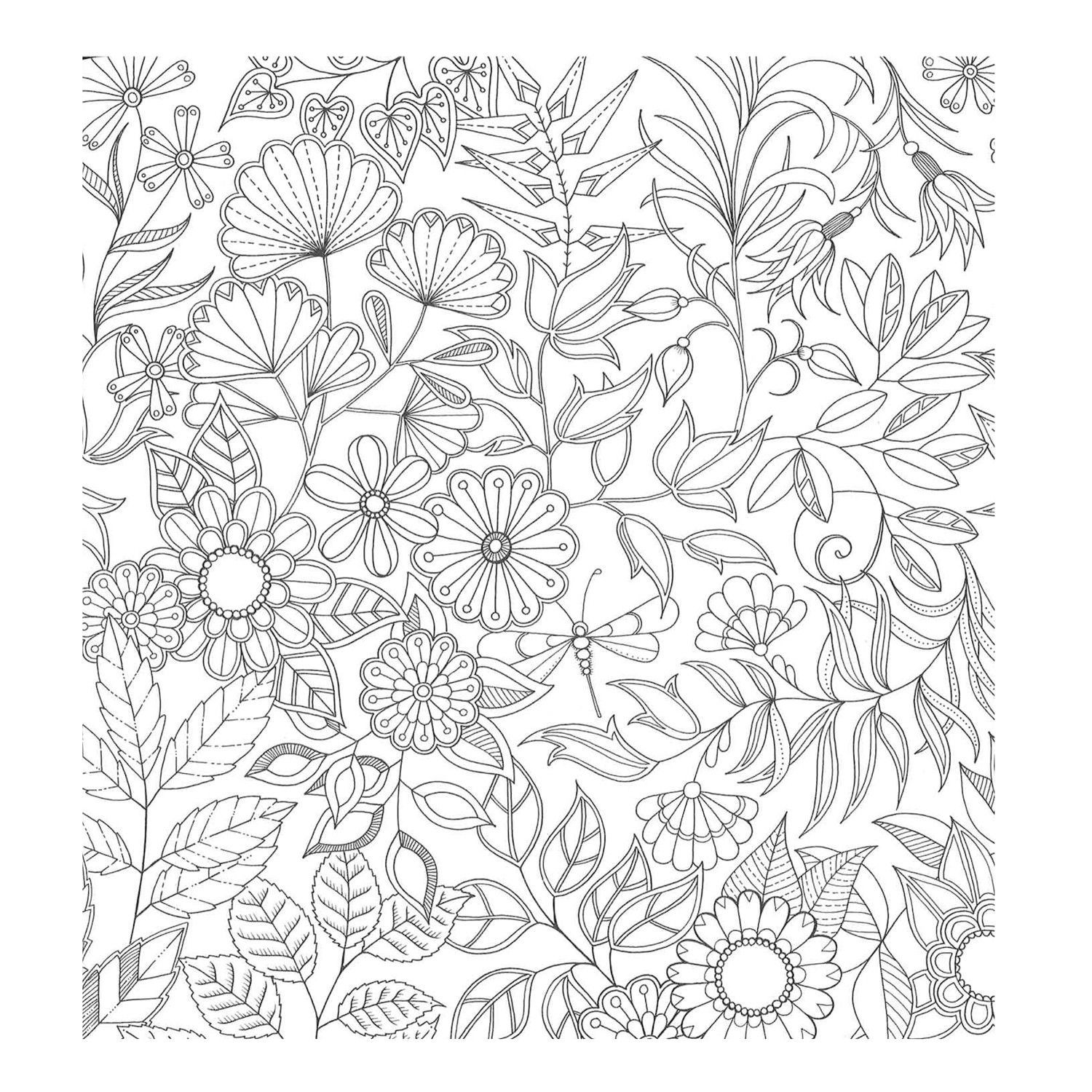 Coloring Pages : Secret Garden By Johanna Basford Coloring Book ...