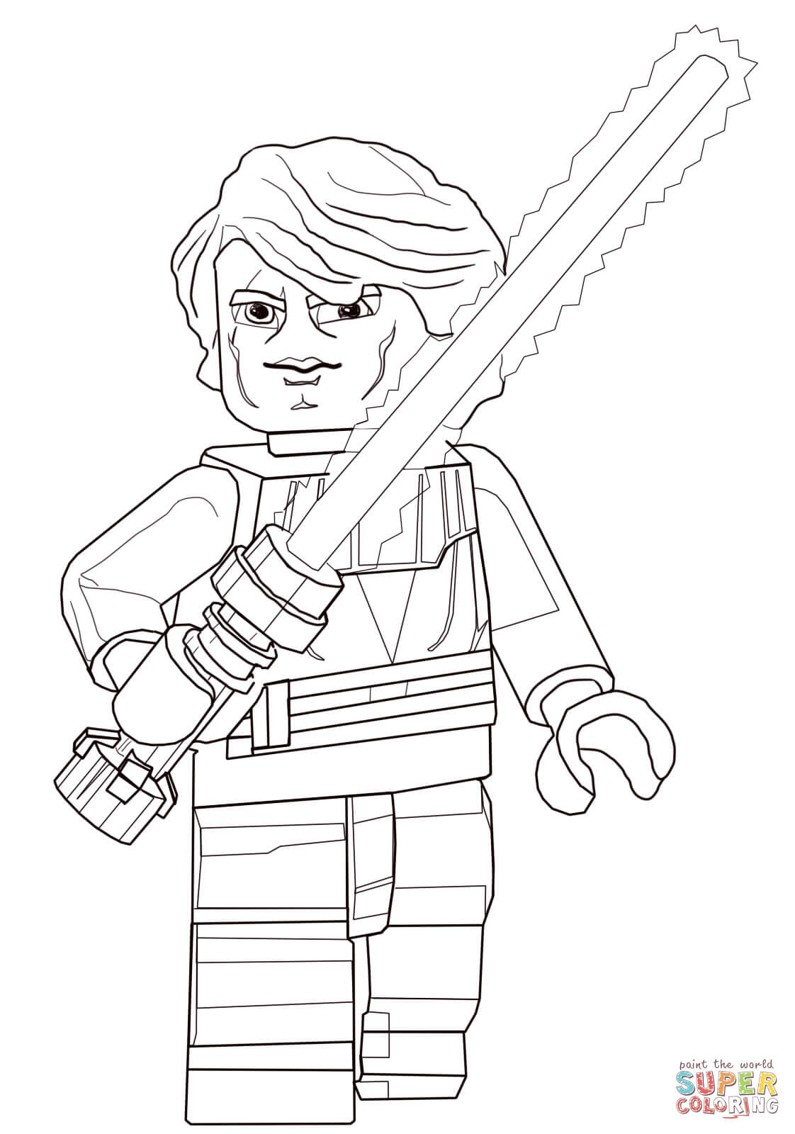 Lego Star Wars Anakin Skywalker coloring page