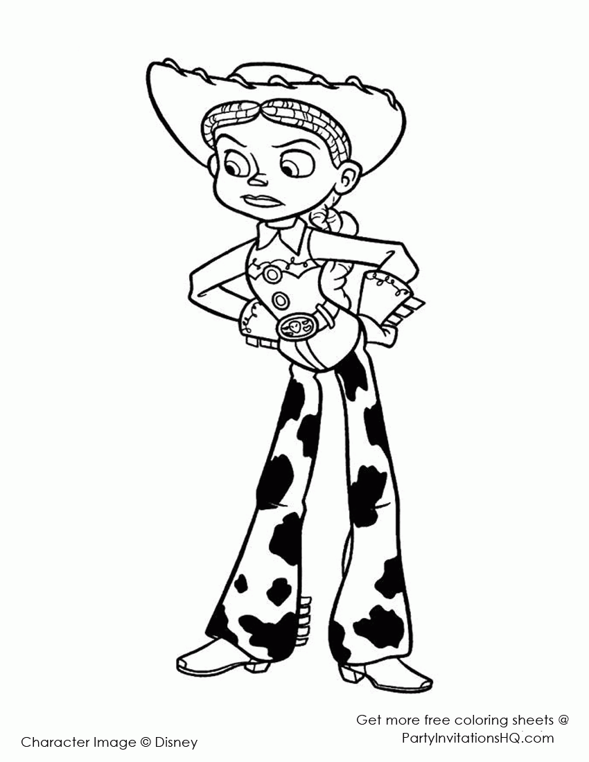 Toy Story Jessie Coloring Pages Coloring Home Motherhood