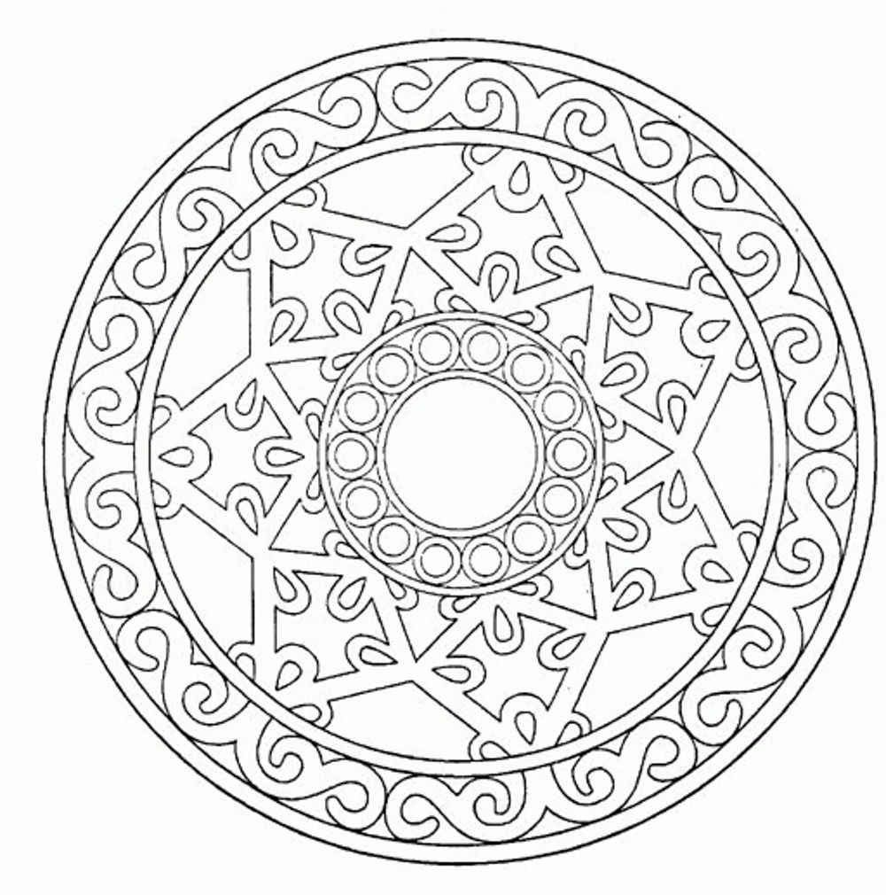 Mandala Adult Coloring Pages Printable - Coloring Home