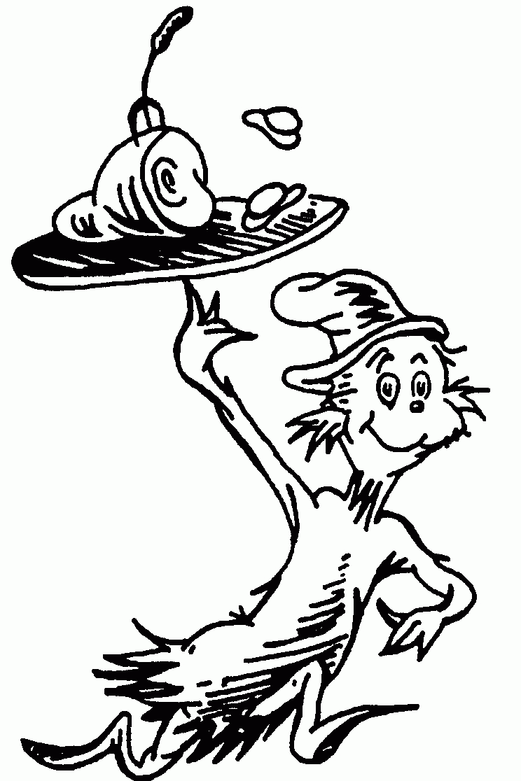 Free Coloring Pages Of Dr. Seuss Characters Coloring Home