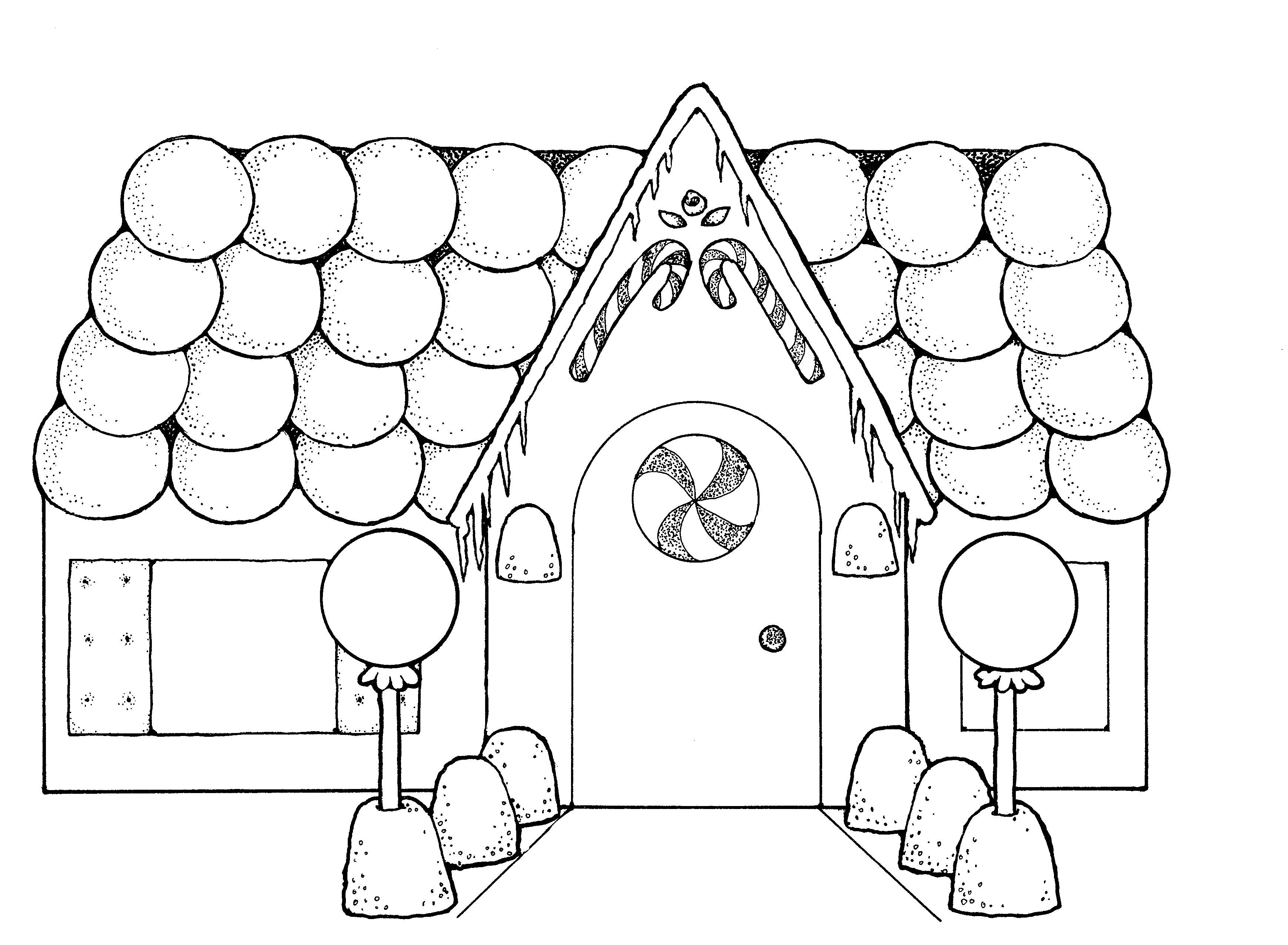Winter Scene Coloring Pages - HiColoringPages