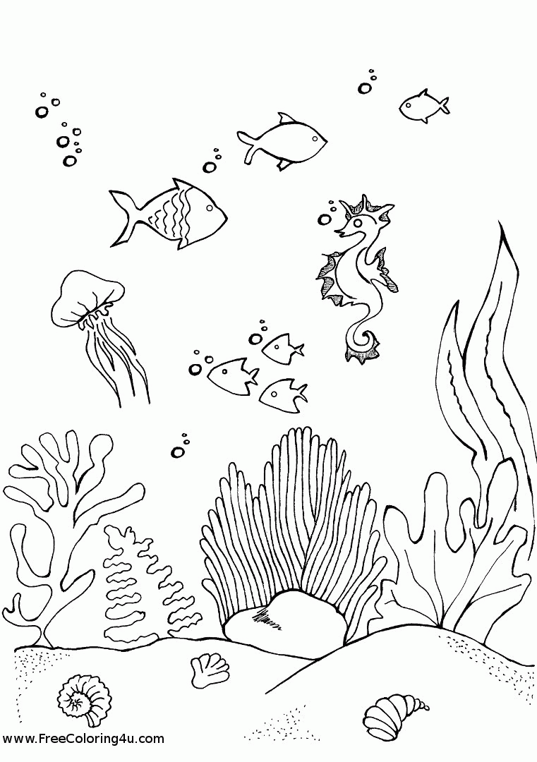 Underwater Coloring Pages - Coloring Home