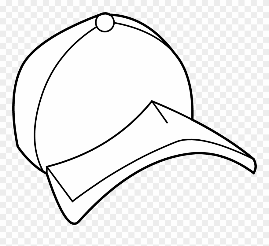 Baseball Hat Baseball Cap Coloring Page Free Clip Art - Baseball Cap - Png  Download (#50370) - PinClipart
