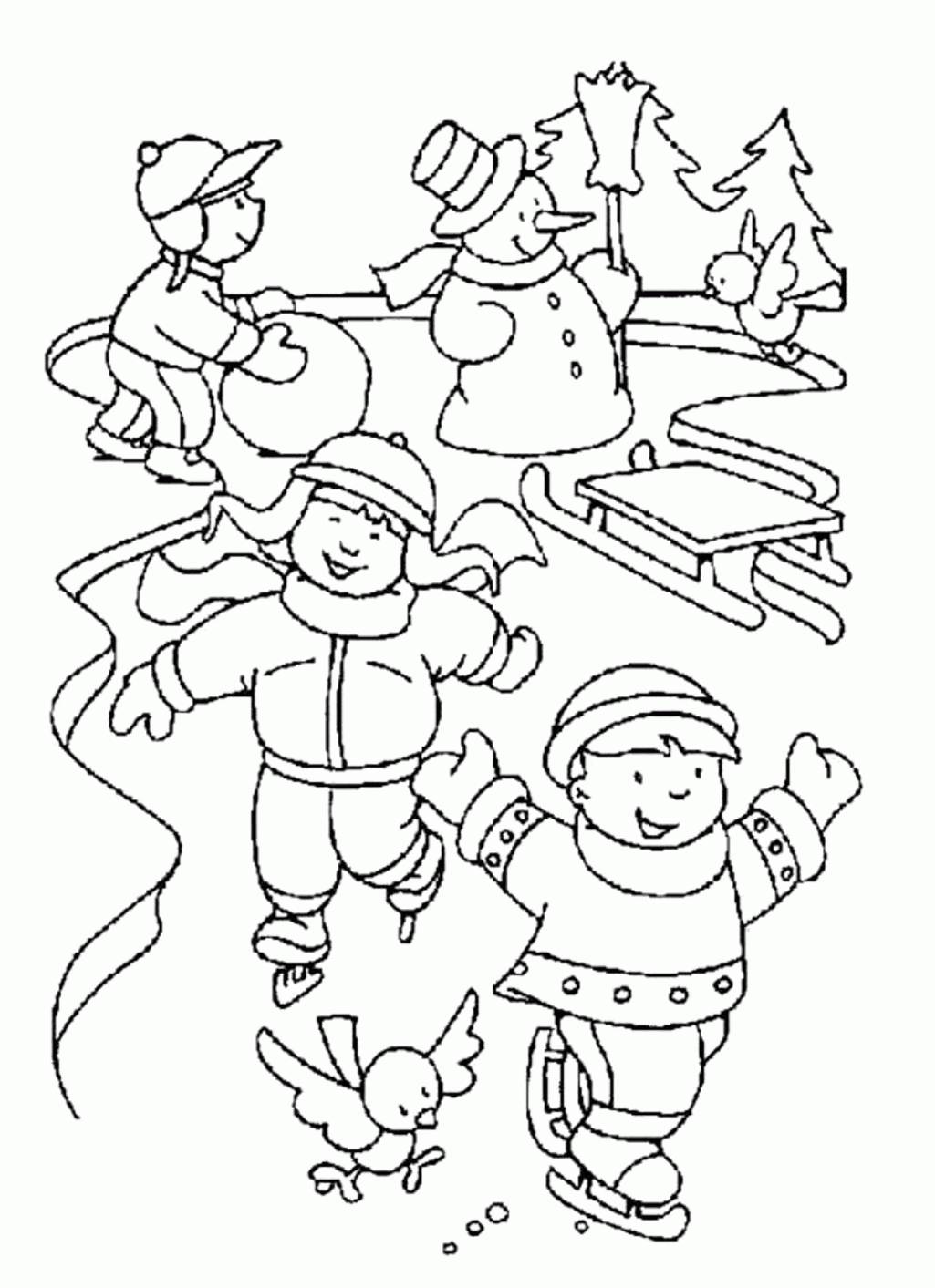 Christmas Coloring Worksheets For First Grade - Coloring