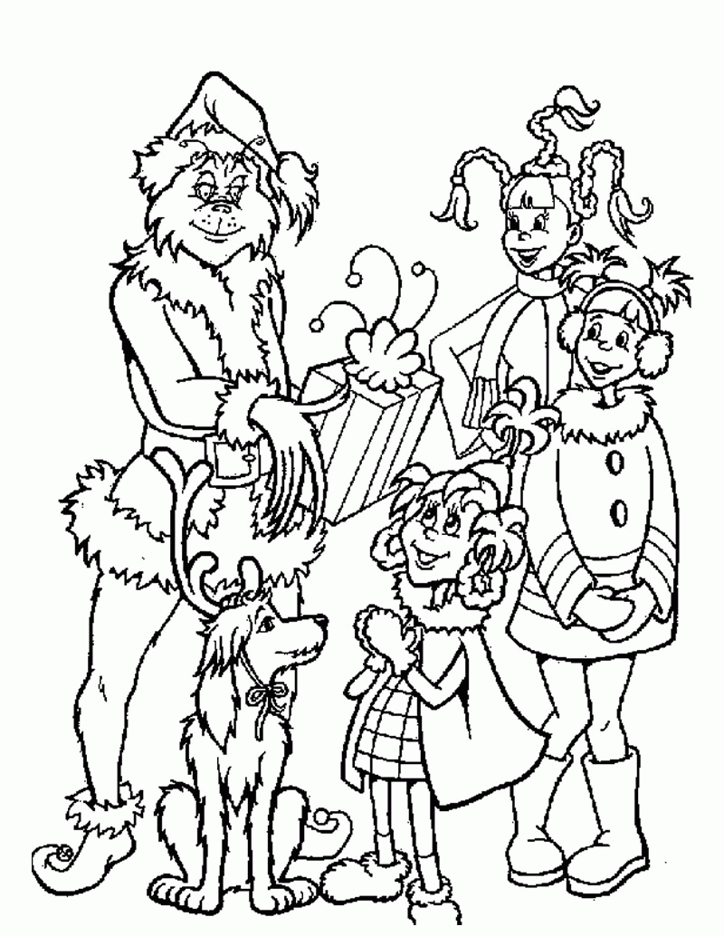 Coloring Pages Printabl Dr. Seuss The Grinch Who Stole Christmas
