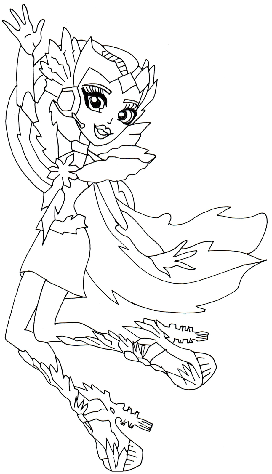 Free Printable Monster High Coloring Pages: Astranova Monster High ...