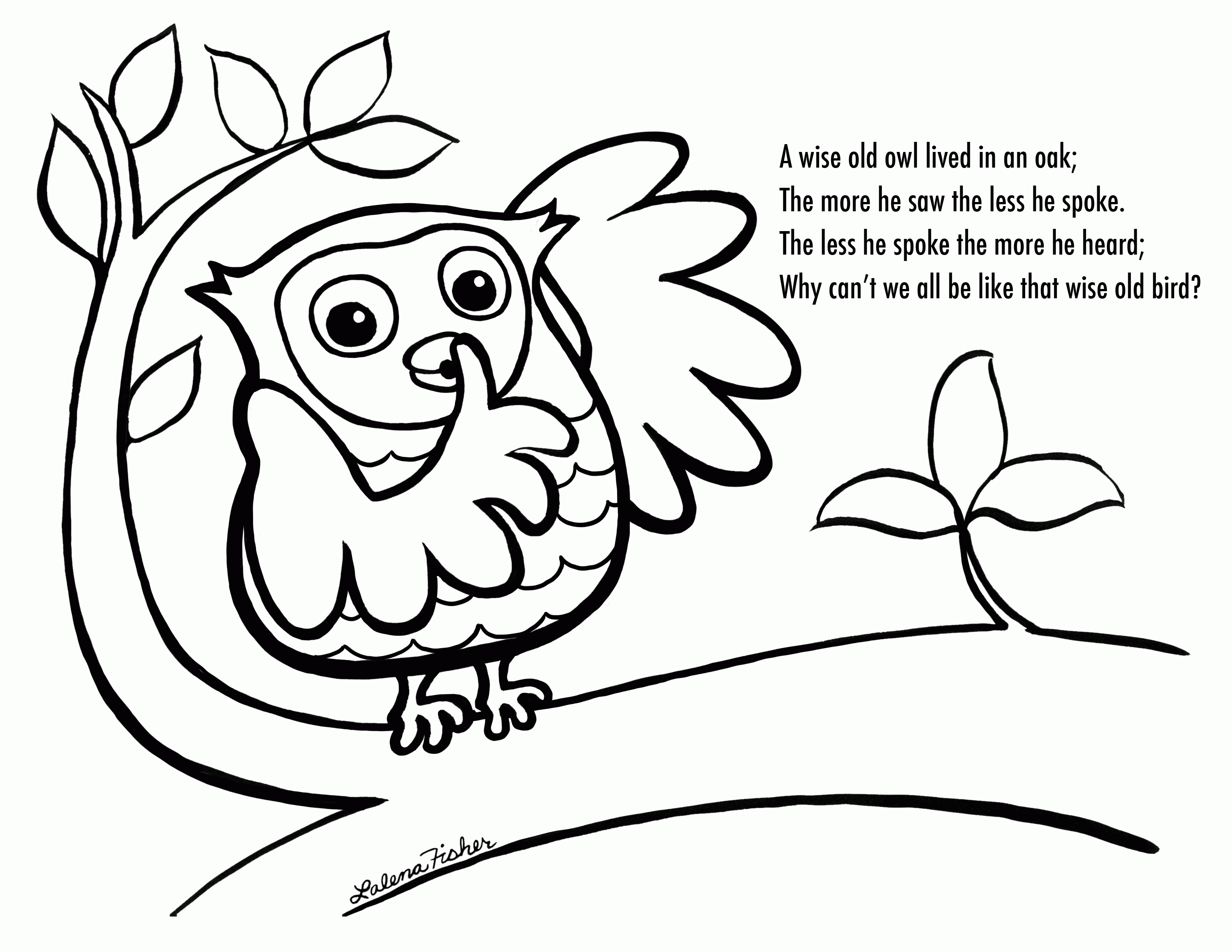 mama and baby owl coloring pages - photo #41