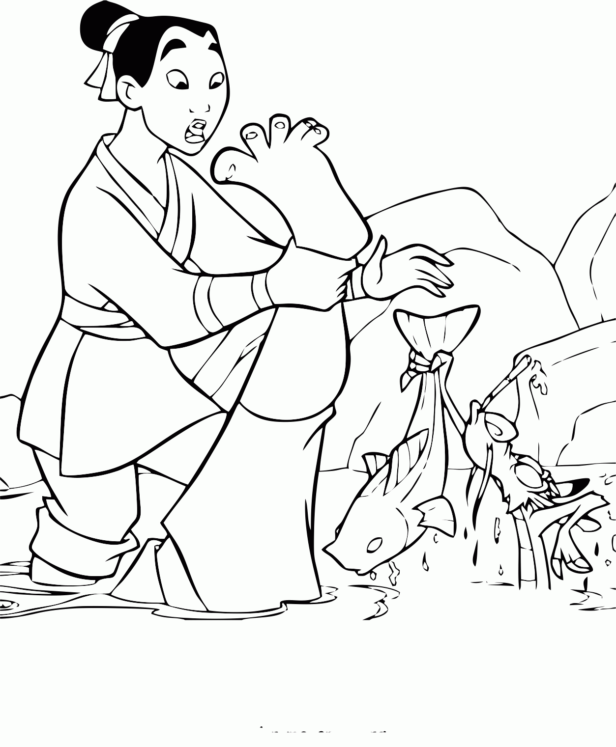 Mulan Coloring Pages Online Free Coloring Home