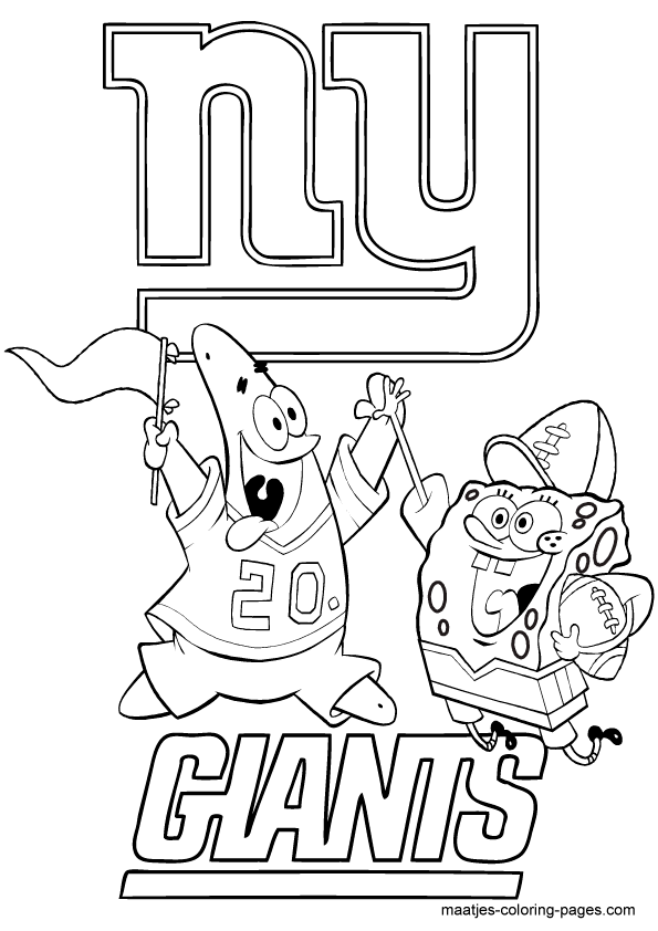 New York Giants Logo Coloring Page - High Quality Coloring Pages