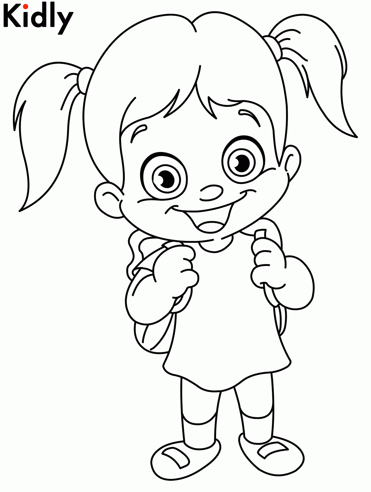 Little Girl Coloring Pages Printable Coloring Home