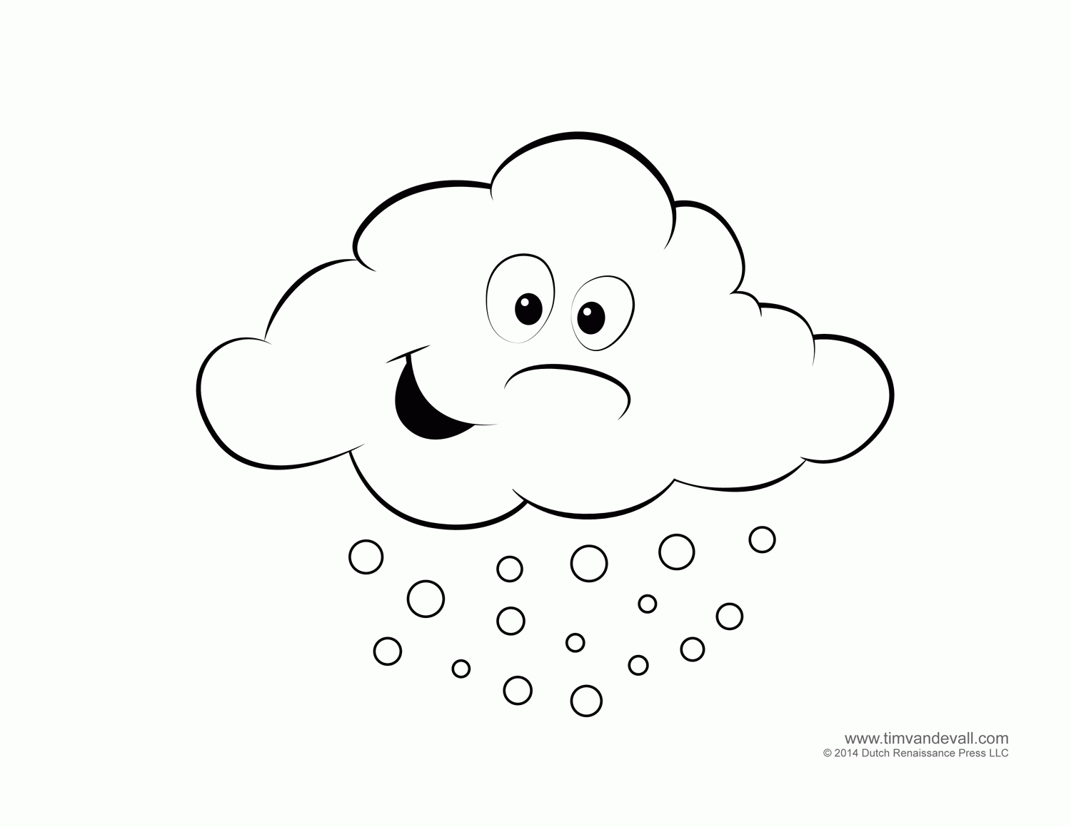Clouds Coloring Pages For Kids - Coloring Home