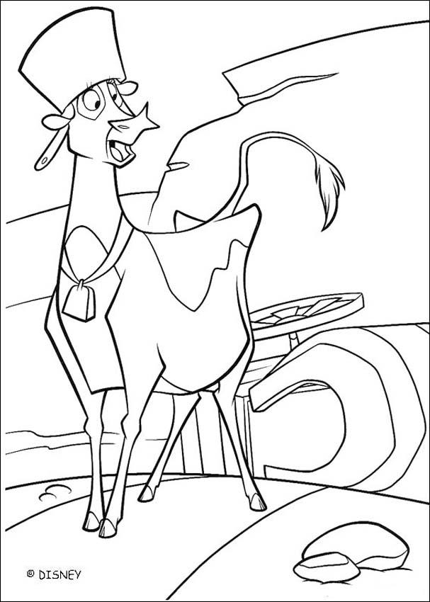 Home on the Range coloring book pages - Pot on Grace's Head