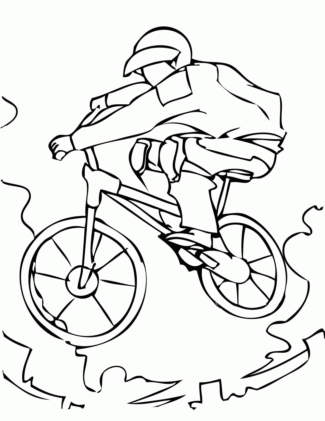 BMX Coloring Page - Handipoints