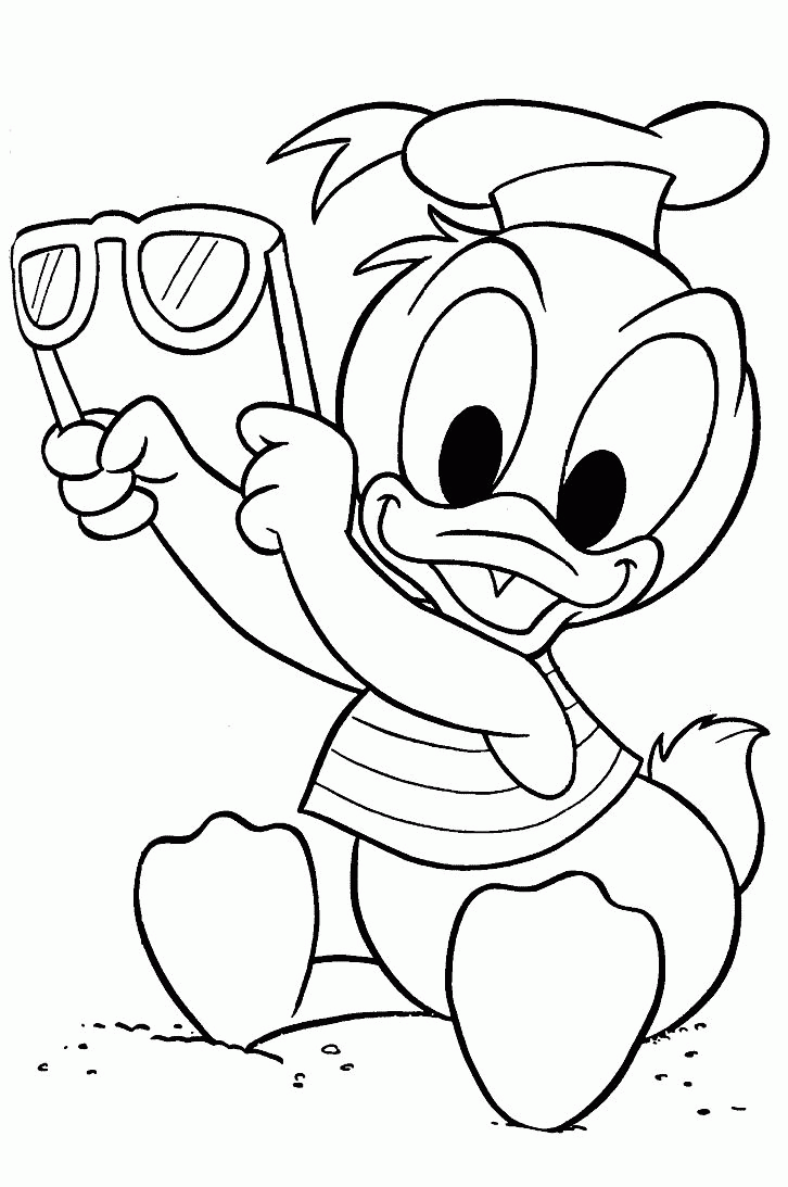 Cute Baby Duck Coloring Pages - Coloring Home