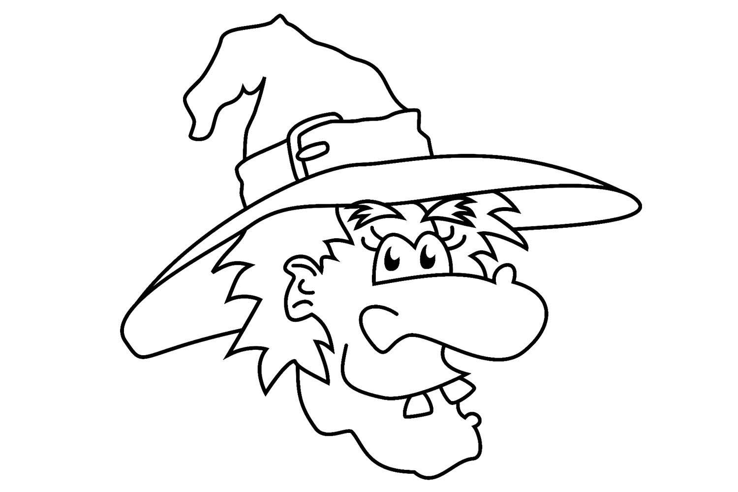 Printable Halloween Coloring Pages Witch - Coloring Home