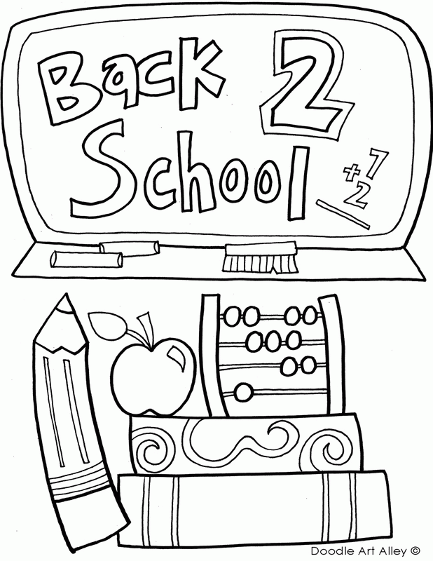 Free Printable Back to School Coloring Pages for Kids: 26 Coloring ...