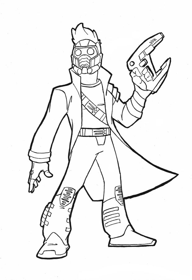 Coloring pages: Coloring pages: Star-Lord, printable for kids & adults, free