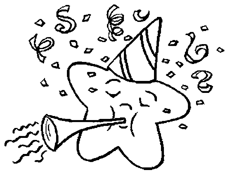 choosboox: Trumpet and star coloring pages