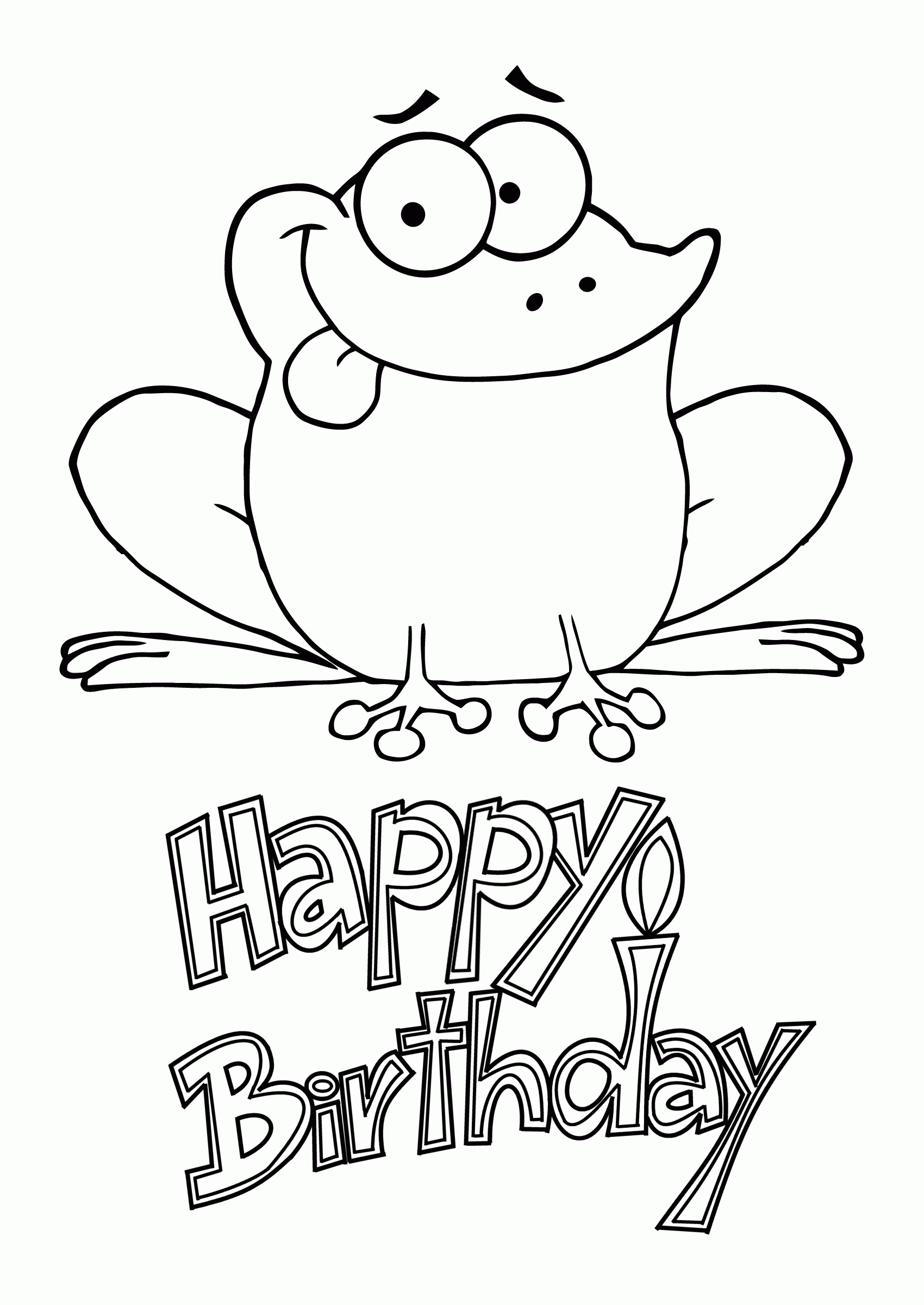 Free Printable Happy Birthday Coloring Pages Free Printable Templates