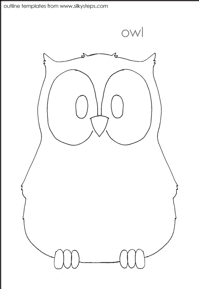 Free Printable Owl Template Coloring Home