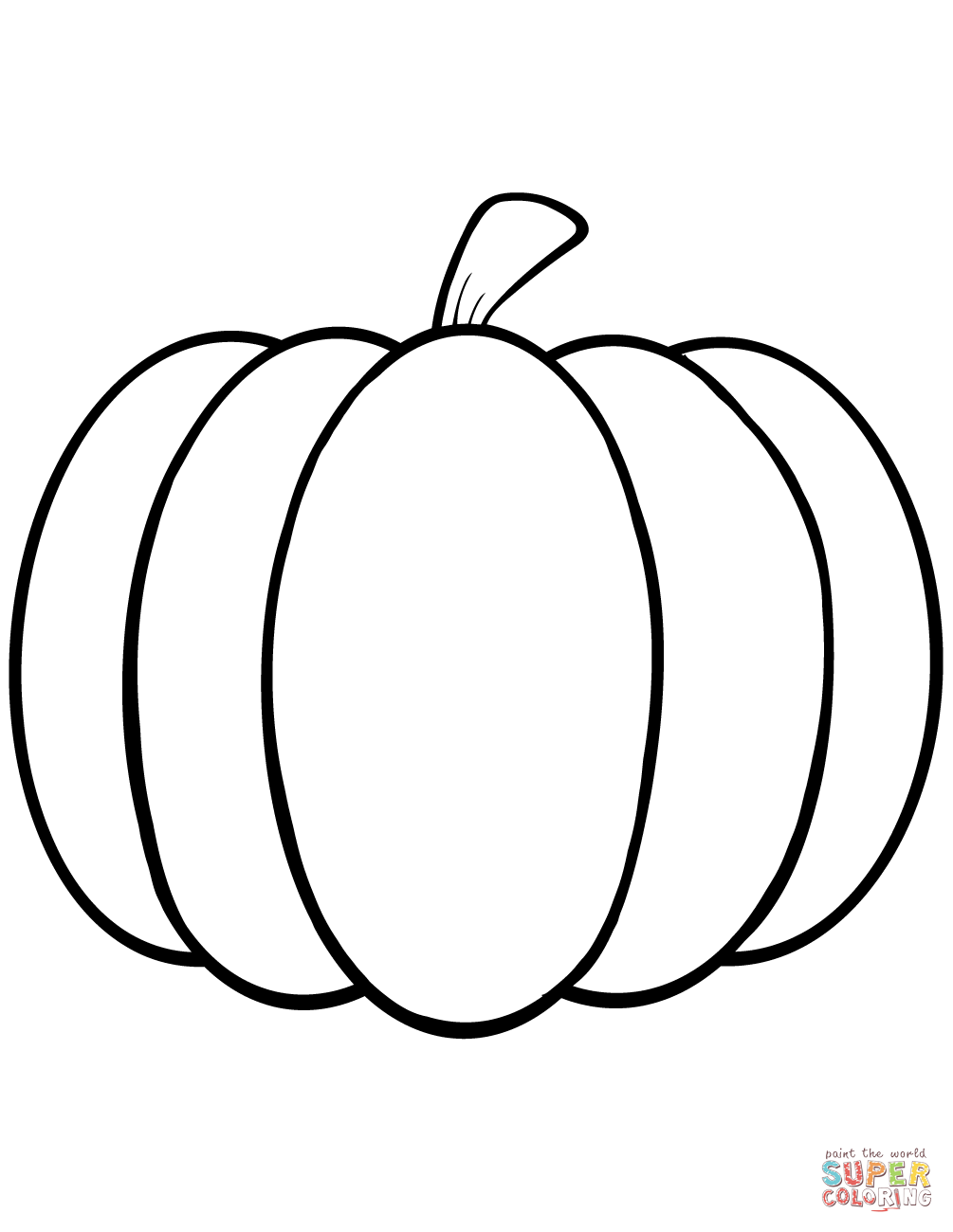 Free Pumpkin Coloring Page Printable