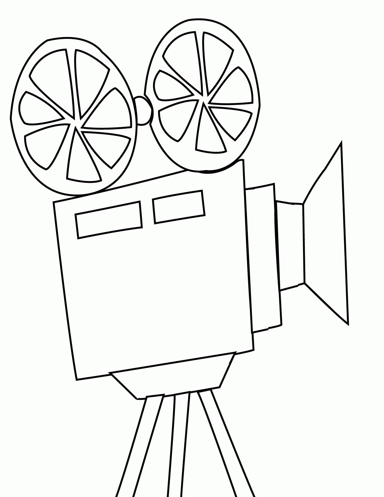 Camera movies coloring pages - coloring book - Free Coloring Pages