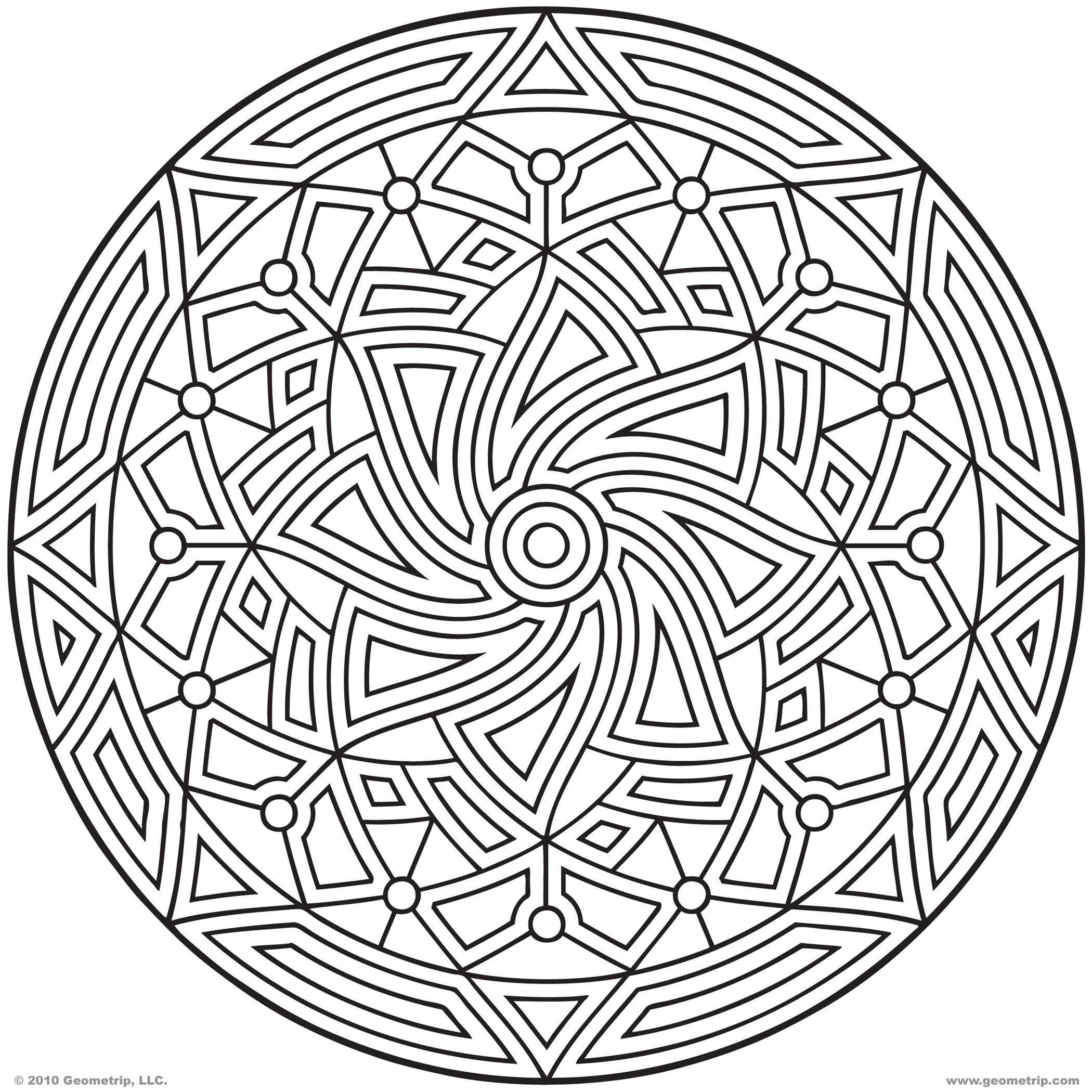Geometric Design Coloring Pages - Max Coloring